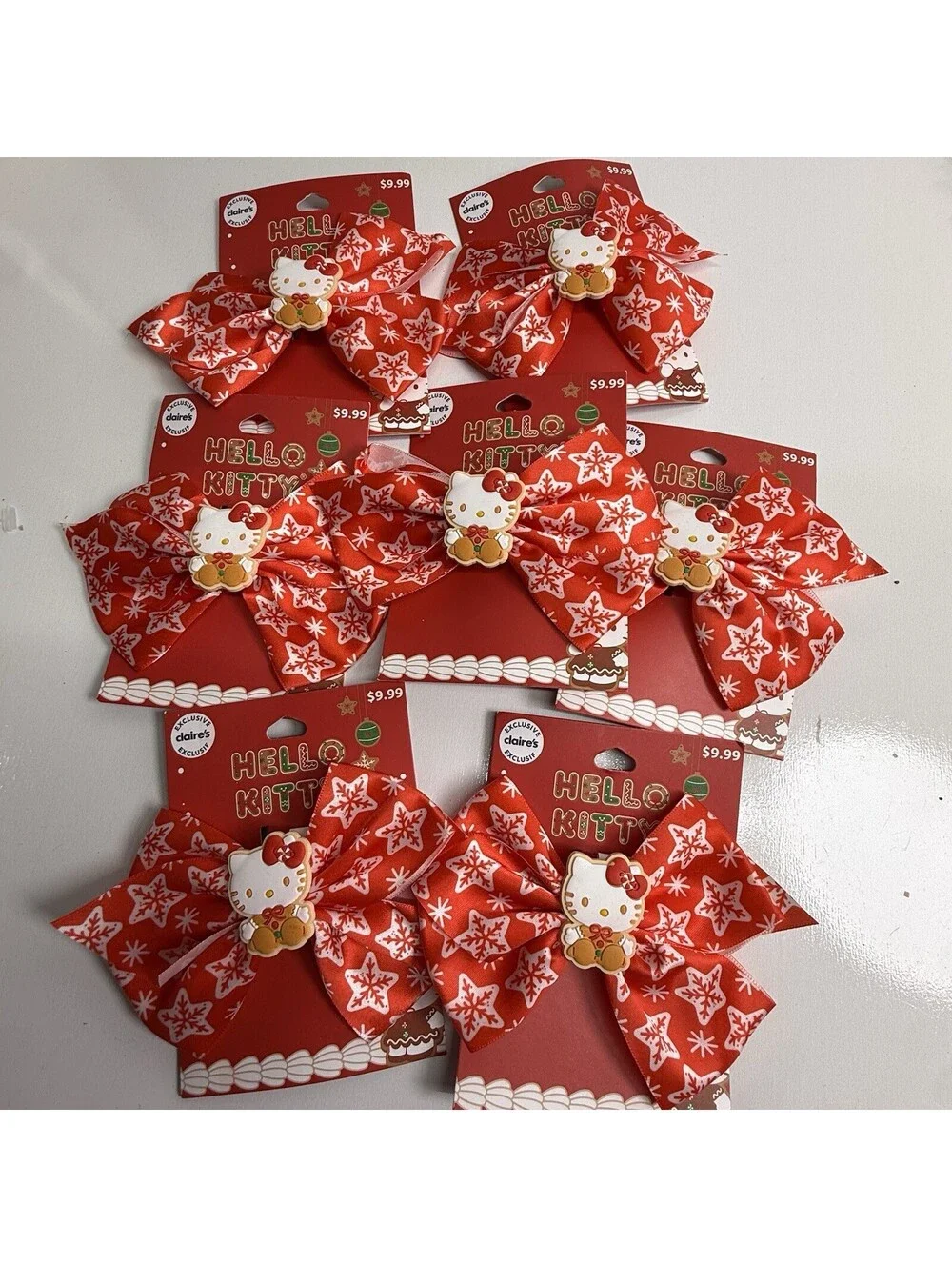 Lot Hello Kitty Earrings Bow Lipgloss Keychain Christmas Stocking Stuffers Gift